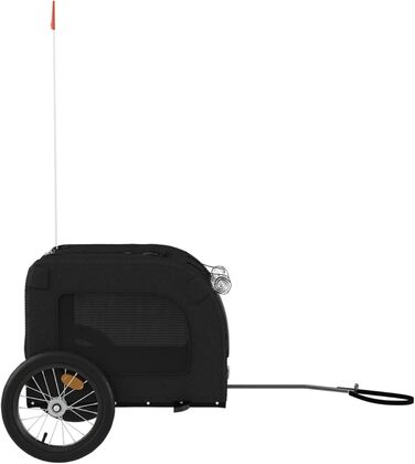 Причіп для велосипеда Arkem для собак, чорний, з оксфордської тканини та металу