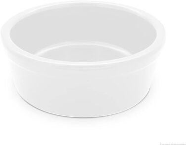 Керамічна миска для собак K&K, 3.8 л, 28x11 см, біла матова