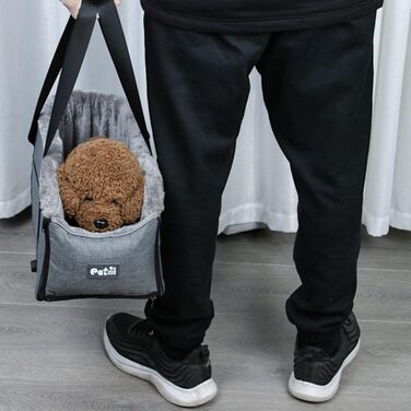 Автокрісло для собак, котів та дрібних тварин. Портативне автоліжко для собак та котів. Зручне автокрісло-підлокітник для тварин. Легко миється.