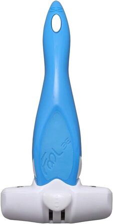 Гребінець Iris Ohyama FoOlee Easee для чутливої шкіри та шерсті тварин, розмір M, синій, пристрій для видалення шерсті, щітка для тварин