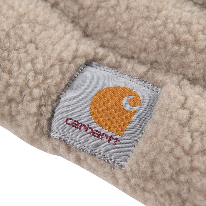 Міцне канвасове ліжко для собак Carhartt, коричневе, Sherpa-матрац, розмір L