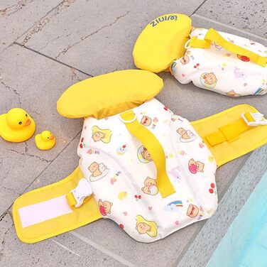 Жилет для плавання собак WINIZ – рятувальний жилет для тварин з регульованою посадкою, високою плавучістю та зручним ручним захопленням – ідеальний для водних розваг (жовтий, S)