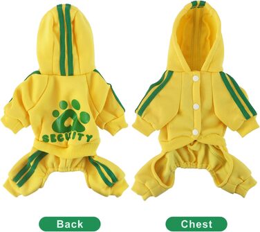 Теплий худі для собак Долахові: м'який пуловер з флісу для маленьких та середніх собак (Чихуахуа, Тедді)