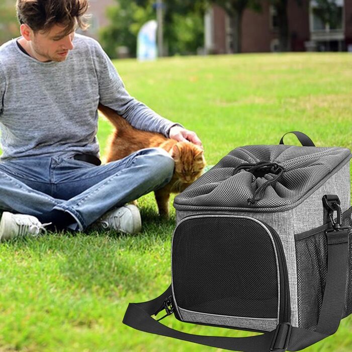 Фаркоп-кошик для собак YNPQTDS, переноска для велосипеда з аксесуарами, знімна легка переноска з дихаючим аксесуаром для подорожей, кемпінгу, саду та покупок