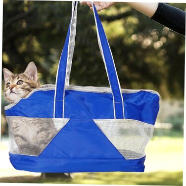 Складана переносна сумка для тварин Ganazono з оксфордської тканини. Дихаюча, з циркуляцією повітря, практична сумка на плече для котів та собак. Легко чиститься та зручна в подорожах.