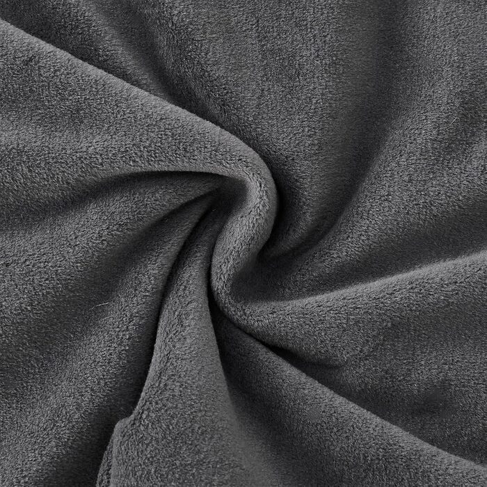 Кругла лежанка для собак та котів з капюшоном, розмір M, сіра, 60 x 60 x 19 см, м'яка, з антиковзною основою, самонагріваюча, для заспокоєння, миється