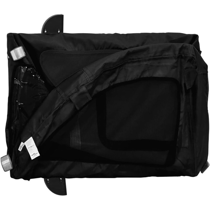 Причіп для собак Oxford, 124x53x53 см, чорний - універсальний для маленьких та великих тварин