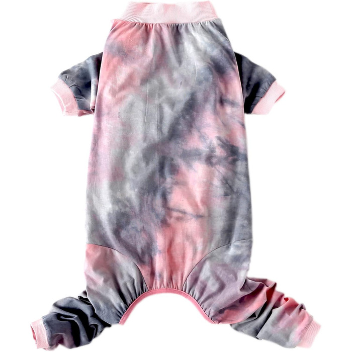 Піжама для собак великих порід, бавовна, батик, рожевий тай-дай (3XL)