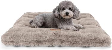 Ліжко для котів Nobleza, м'яке та пухнасте, 50 x 40 см, коричневе. Також підходить для маленьких собак. Легко миється, не слизьке. Розмір 70x50 см