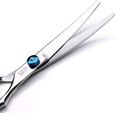 Набір професійних ножиць для грумінгу тварин 6.0 дюймів, нержавіюча сталь, прямі та зігнуті леза, ножиці для розрідження, для собак та котів