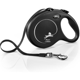 Рулетка для собак FLEXI Classic, 7,9 м, велика, чорна