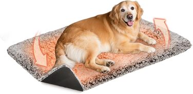 Самогріюча котяча/собача ковдра 115x72 см - XL, велика, флісова, без електроенергії, для дому та вулиці, знімна, миюча