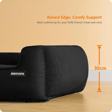 Ліжко для собак, м'яке софа-кімнатне, знімний чохол, сірий, 90x75x25 см