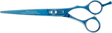 Ножиці для грумінгу Master Grooming Tools 5200 Blue Titanium – професійні ножиці для догляду за шерстю собак з 42 зубцями, 16.5 см