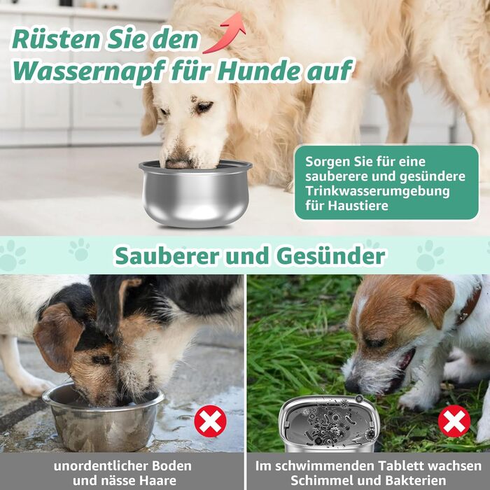 Миска для собак Loyala: велика, антипроливання, 4L, сіра